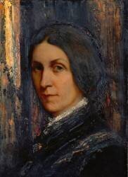 Portrait de sa mère Pauline Moreau (Gustave Moreau) - Muzeo.com
