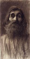 Portrait d'un homme barbu (Gustav Klimt) - Muzeo.com