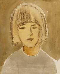 Portrait d'une enfant (Hélène Schjerfbeck) - Muzeo.com