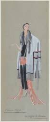 Projet de costume féminin : Le Signe de Zorro (Jeanne Lanvin) - Muzeo.com