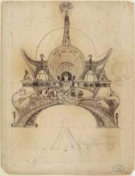 Project for the Man Pavilion of the 1900 Universal Exhibition (Alfons Mucha) - Muzeo.com