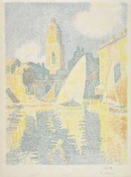 Saint-Tropez : Le port (Paul Signac) - Muzeo.com