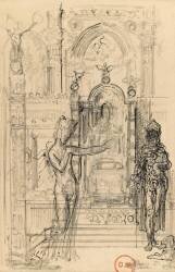 Etude pour Salomé dansant devant Hérode (Gustave Moreau) - Muzeo.com