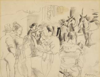 Scène de rue (Jules Pascin) - Muzeo.com