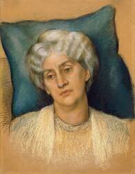 Study for 'The Hour Glass': portrait of Mrs (Evelyn de Morgan) - Muzeo.com