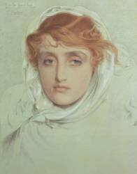 The White Mayde of Avenel (Frederick Sandys) - Muzeo.com