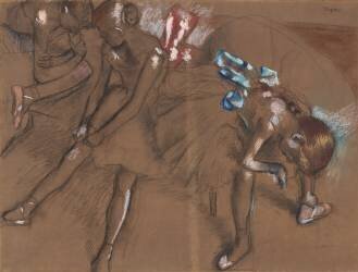 Trois danseuses se reposant (Edgar Degas) - Muzeo.com