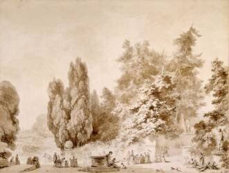 Un Parc à l'Italienne (Jean-Honoré Fragonard) - Muzeo.com