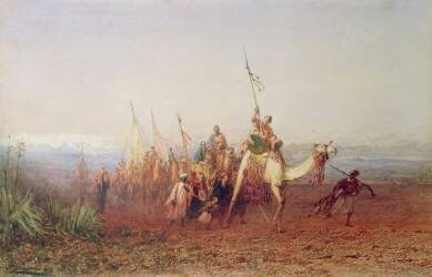 Une caravane sur le chemin du Caire (Félix Ziem) - Muzeo.com