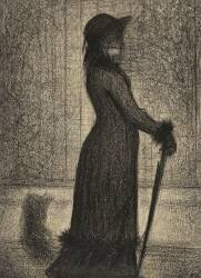 Une Elégante (Georges Seurat) - Muzeo.com