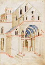 Vue perspective d'une église (Alighieri) - Muzeo.com