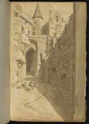 Album : rue avec diverses architectures (Pierre Henri de Valenciennes) - Muzeo.com