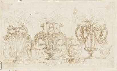 Album : sept études de vases richement ornés (Stefano Della Bella) - Muzeo.com