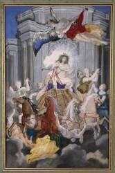 Allégorie à Louis XIV en Apollon dans le char du soleil (Joseph Werner le Jeune) - Muzeo.com