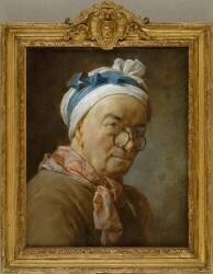 Autoportrait dit aux bésicles (Jean Siméon Chardin) - Muzeo.com