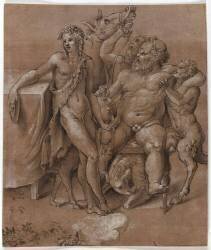 Bacchus et Silène (Giulio Romano (d'après)) - Muzeo.com