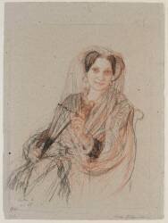 Etude pour le portrait de la princesse de Wittgenstein (1873) (Ernest Hébert) - Muzeo.com