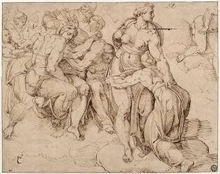 Figures, d'après le Jugement Dernier à la Chapelle Sixtine (Giorgio Vasari) - Muzeo.com