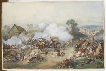 Henri IV à la bataille d'Arques (Eugène Lami) - Muzeo.com