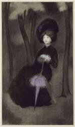 Jeune femme à l'ombrelle mauve (Joan González) - Muzeo.com