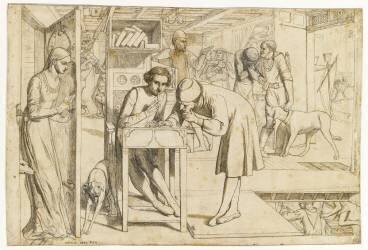 Lorenzo et Isabella, d'après John Keats (William Holman Hunt) - Muzeo.com