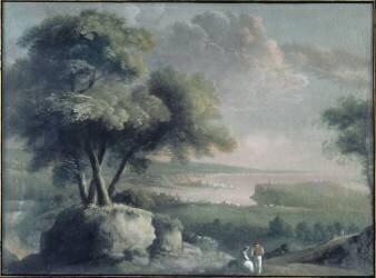 Paysage de la campagne de Baltimore (anonyme) - Muzeo.com
