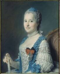 Portrait de Marie-Josèphe de Saxe, dauphine (Quentin de La Tour) - Muzeo.com