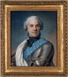 Portrait de Maurice comte de Saxe (1696-1750), maréchal de France (Quentin de La Tour) - Muzeo.com