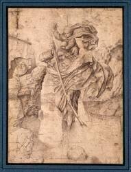 Saint Christophe passant l'Enfant-Jésus (Jan van Eyck) - Muzeo.com