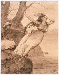 Sapho se laisse tomber.... (Jean Victor Schnetz) - Muzeo.com