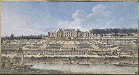 Vue du château de Ménars (Alexis Nicolas Pérignon le...) - Muzeo.com