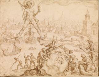 Colosse de Rhodes (Maarten van Heemskerck) - Muzeo.com