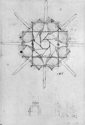 Conception d'une poignée de cabestan pliable (Léonard de Vinci) - Muzeo.com