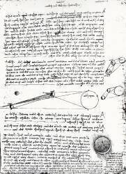 Diagrammes astronomiques (Léonard de Vinci) - Muzeo.com