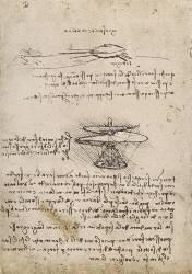 Études d'une vis à air (Léonard de Vinci) - Muzeo.com