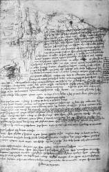 Fol.145v-b, page du carnet de Da Vinci (Léonard de Vinci) - Muzeo.com