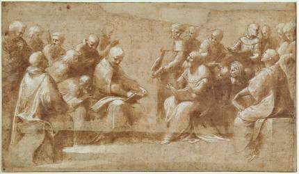 La Dispute du Saint-Sacrement (étude) (Raphaël) - Muzeo.com