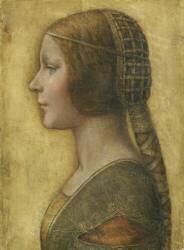 Profil d'une jeune fiancée (Léonard de Vinci) - Muzeo.com