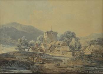 A Country Village Church (Joseph Mallord William Turner) - Muzeo.com