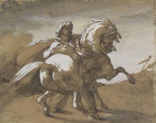 A Mameluke holding his horse (Théodore Géricault) - Muzeo.com