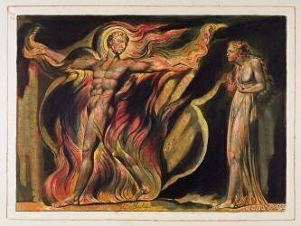A Naked Man in Flames (William Blake) - Muzeo.com