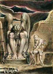 Albion's Angel, frontispiece to 'America, a Prophecy (William Blake) - Muzeo.com