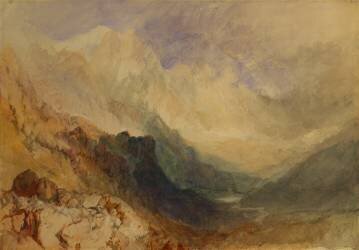 An Alpine Valley (Joseph Mallord William Turner) - Muzeo.com