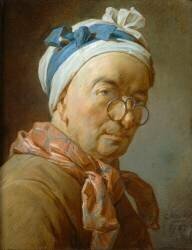 Autoportrait aux bésicles (Jean Siméon Chardin) - Muzeo.com