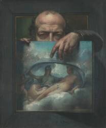 Autoportrait en trompe-l'oeil (Jean-Marie Faverjon) - Muzeo.com