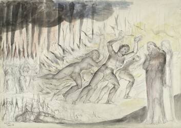 Dante and Virgil among the Blasphemers (William Blake) - Muzeo.com