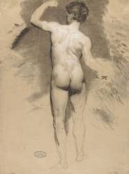 Etude d'homme vu de dos (Louis Joseph César Ducornet) - Muzeo.com