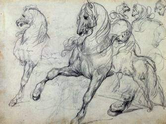 Horses (Théodore Géricault) - Muzeo.com