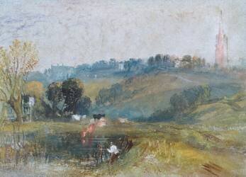 Landscape near Petworth (Joseph Mallord William Turner) - Muzeo.com