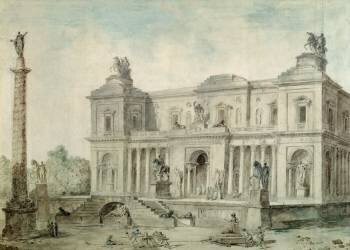 Le Musée des Antiques (Hubert Robert) - Muzeo.com